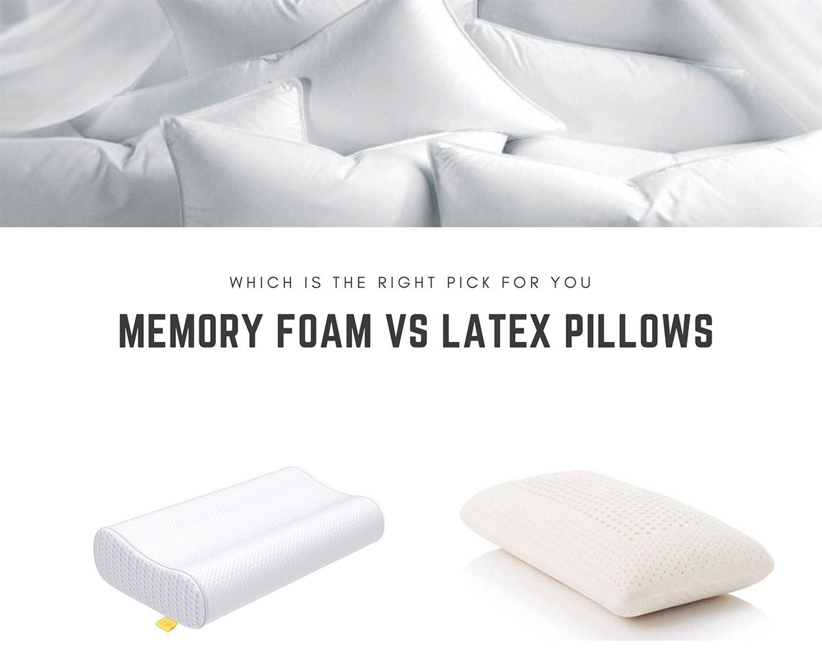 Latex Pillow vs Memory Foam Pillow