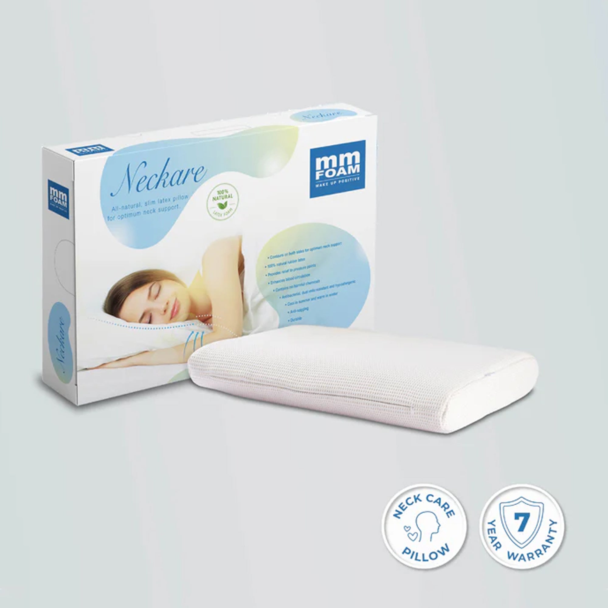 Neckare Pillow (100% Organic Natural Latex)