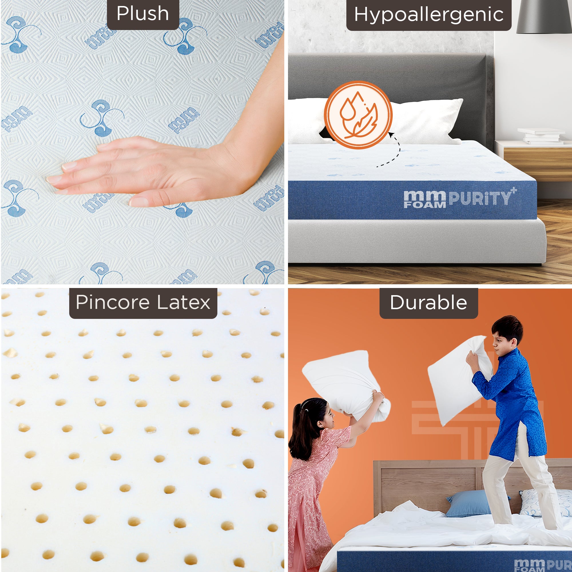 Purity+ - Latex Hybrid Mattress with Pincore Technology