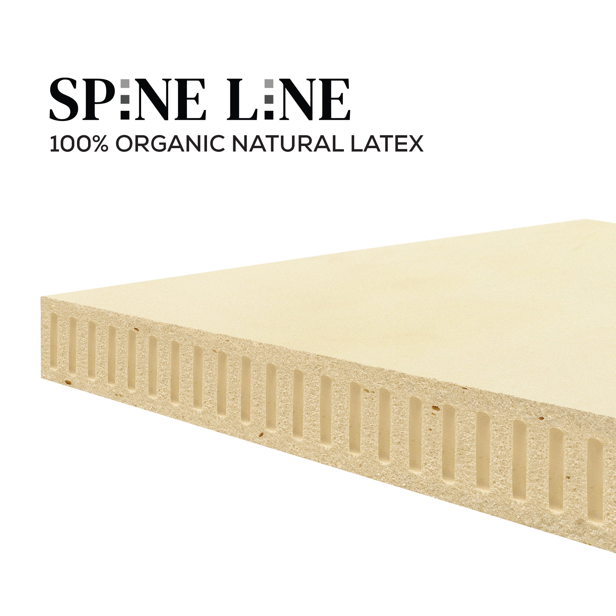 Spineline Orthopedic Mattress (100% Organic Natural Latex) + Free Life Companion Latex Pillows