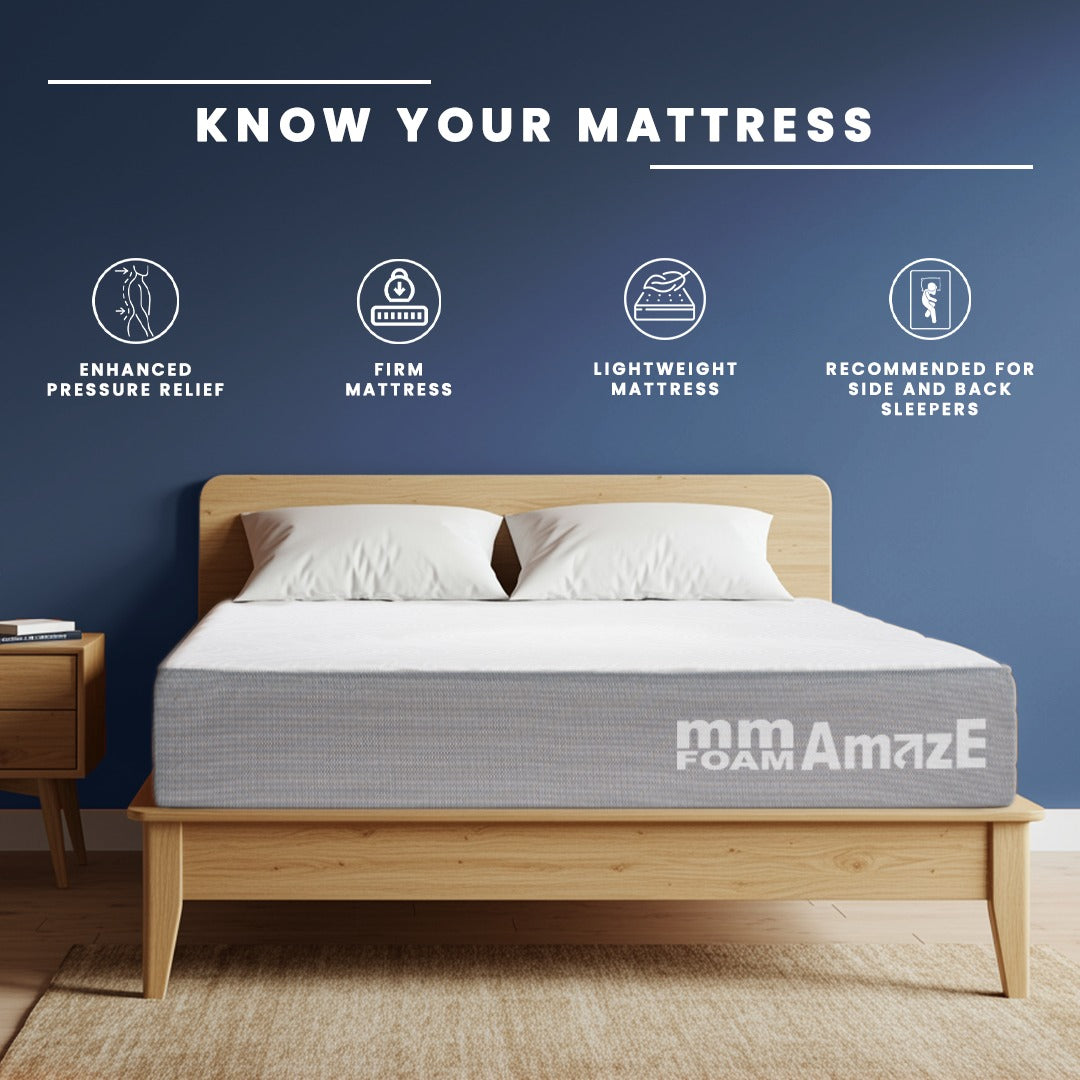 MM Foam Amaze - Foam Mattress – Superior Comfort, Firm Support | 10 years Warranty